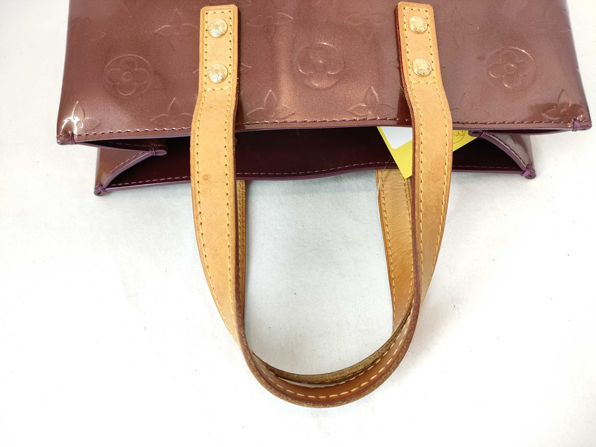 LOUIS VUITTON RFID verification failed MI4077 Vernis Reed PM handbag