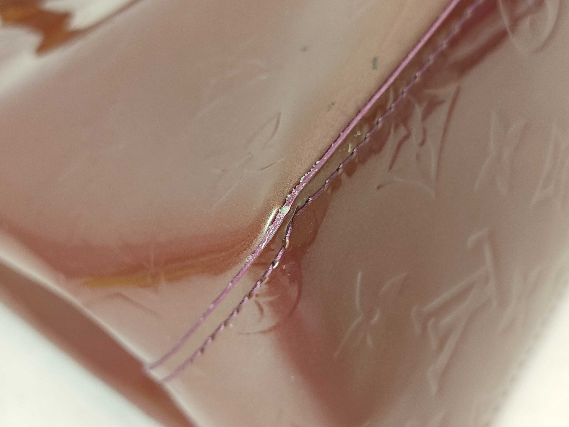 LOUIS VUITTON RFID verification failed MI4077 Vernis Reed PM handbag