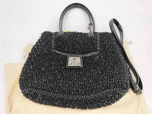 Anteprima 2-Way Handbag, Wire, Black