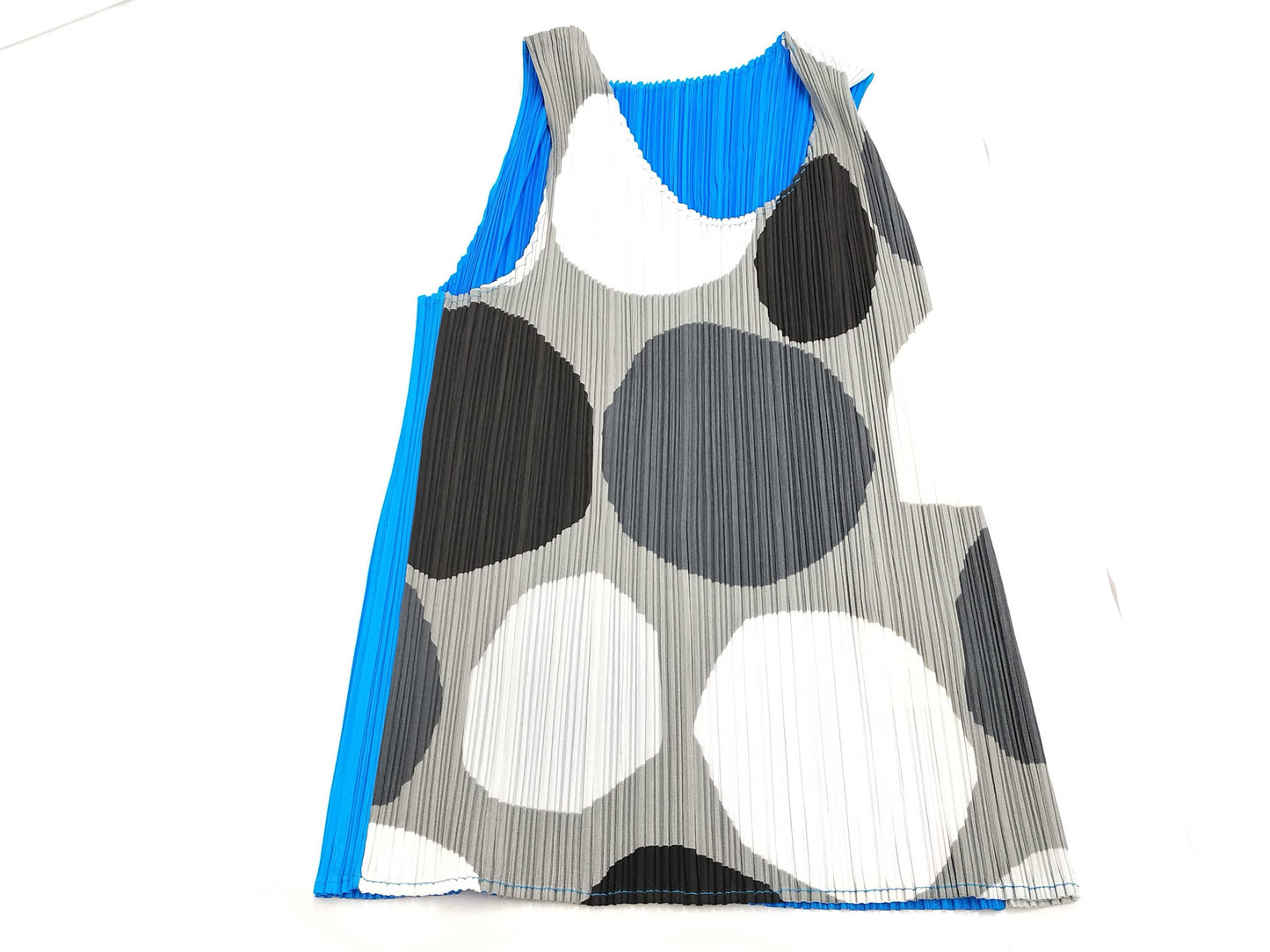 ISSEY MIYAKE Pleats Please Top Blue/White/Black Top