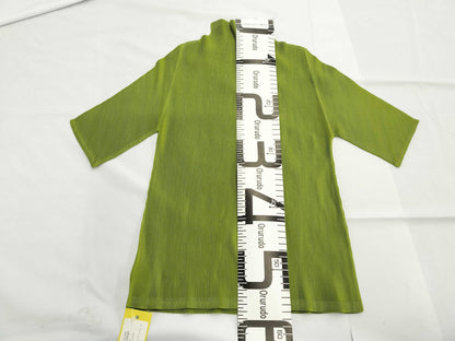 ISSEY MIYAKE Pleats Please Top Green Top