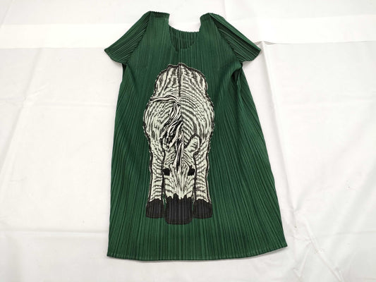 ISSEY MIYAKE Pleats Please Top Zebra Top