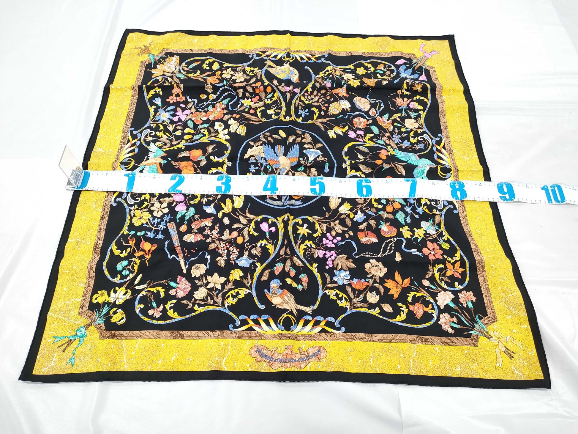 HERMES Carré Scarf with Eastern Stones and Western Stonework