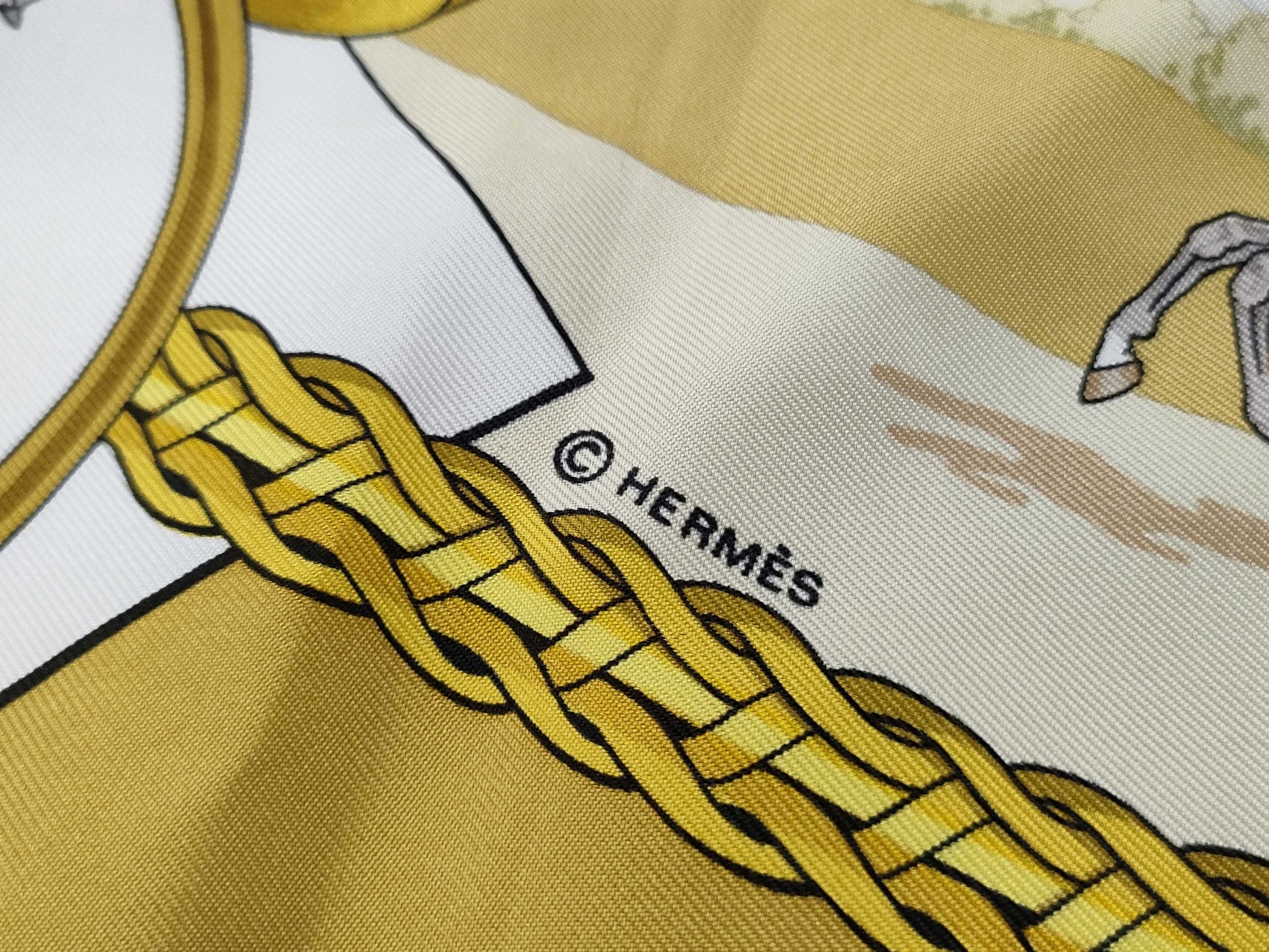 HERMES Carré LES ALLVERS DV CHEVAL Scarf