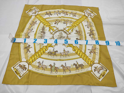 HERMES Carré LES ALLVERS DV CHEVAL Scarf