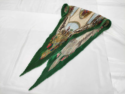 HERMES Carre Pleated Scarf