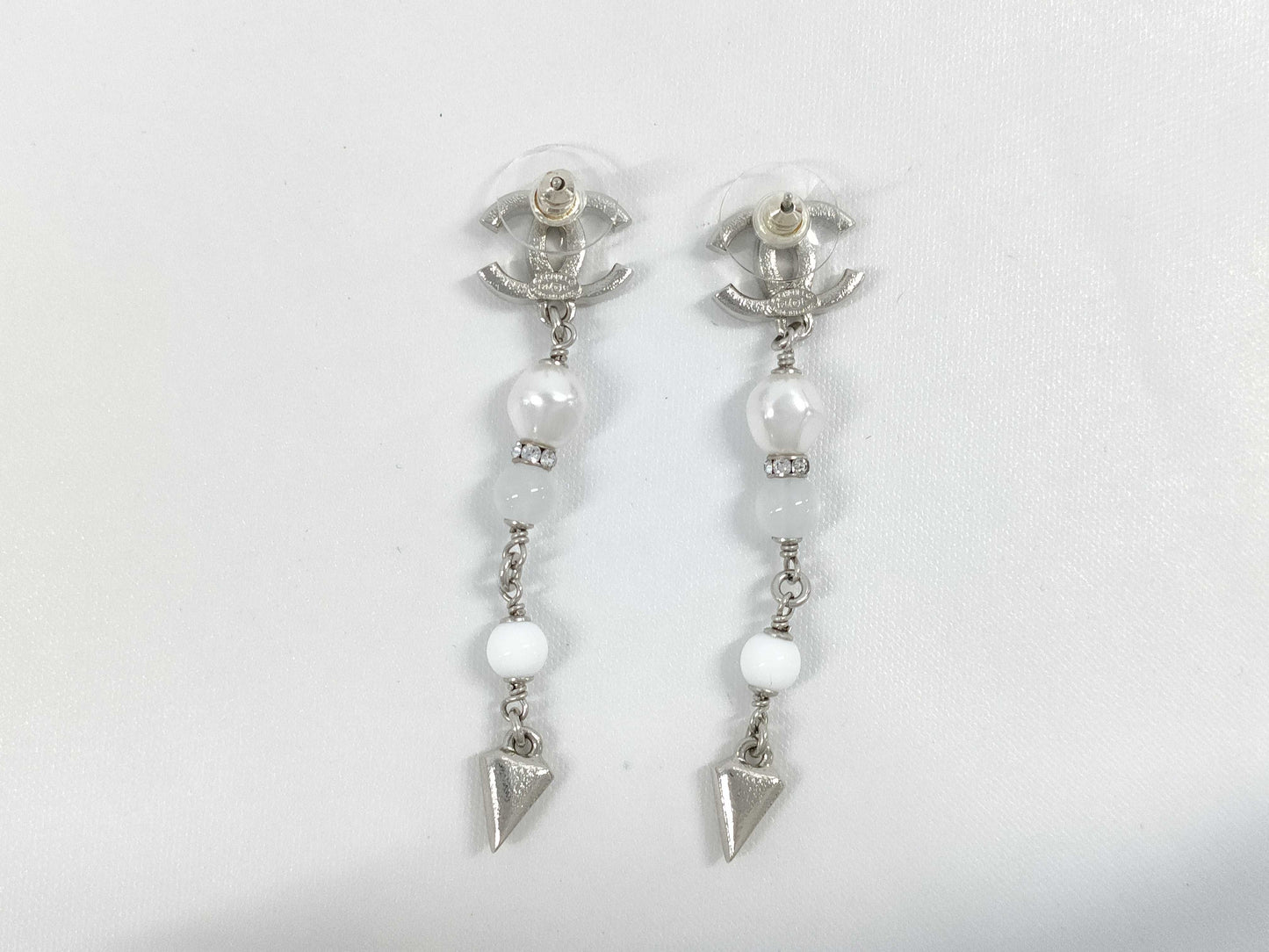 CHANEL F25 C Coco Mark Stone Earrings