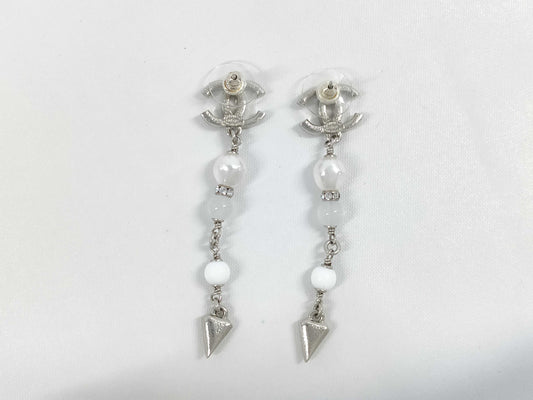 CHANEL F25 C Coco Mark Stone Earrings