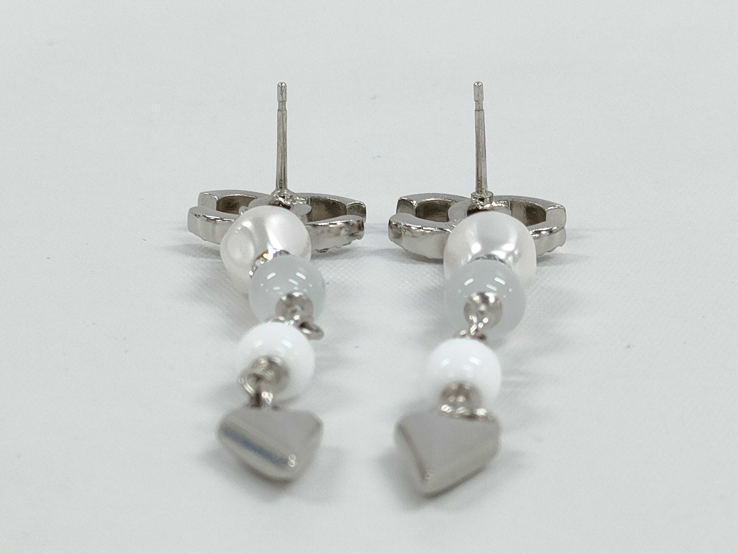 CHANEL F25 C Coco Mark Stone Earrings