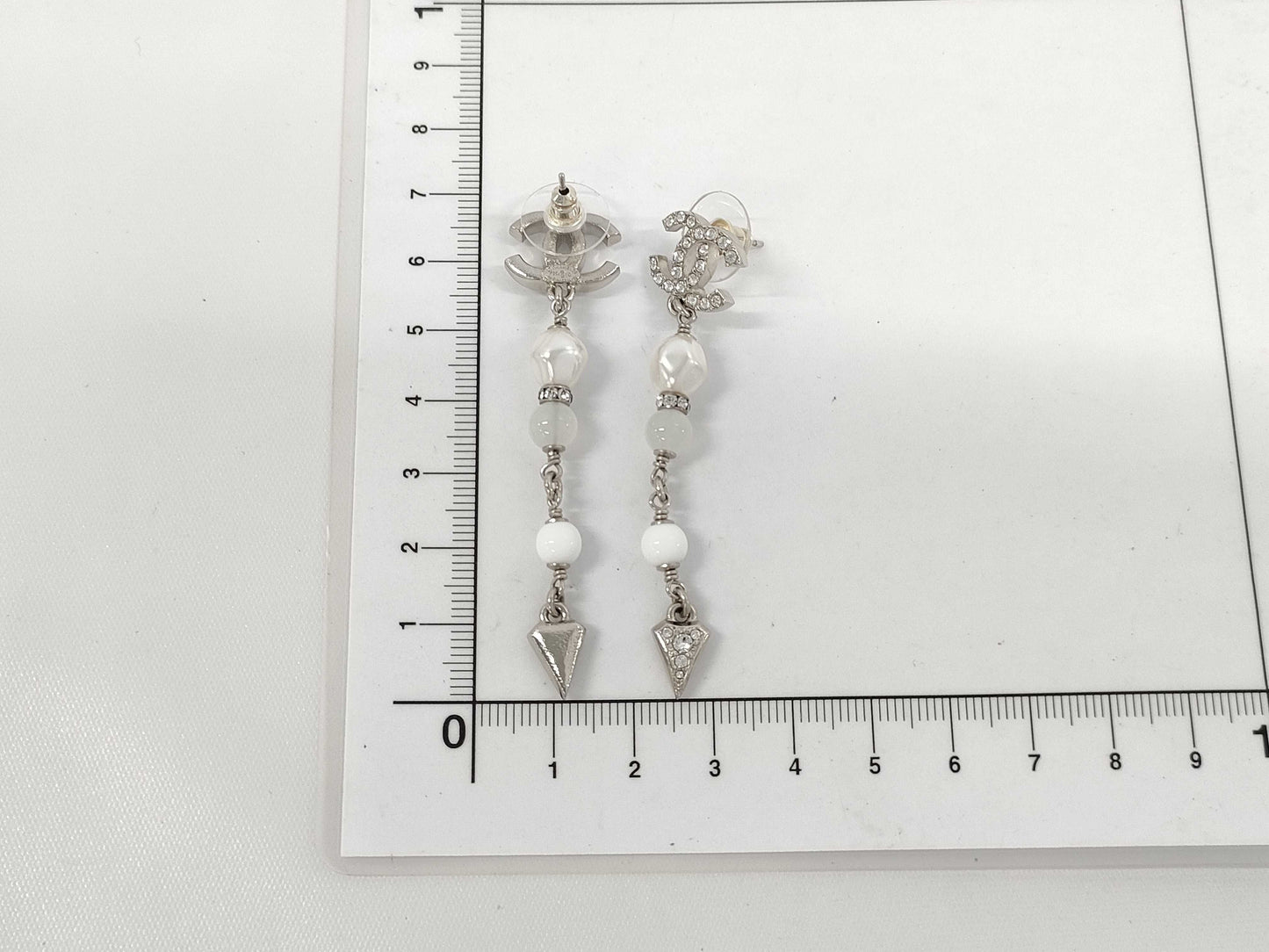 CHANEL F25 C Coco Mark Stone Earrings