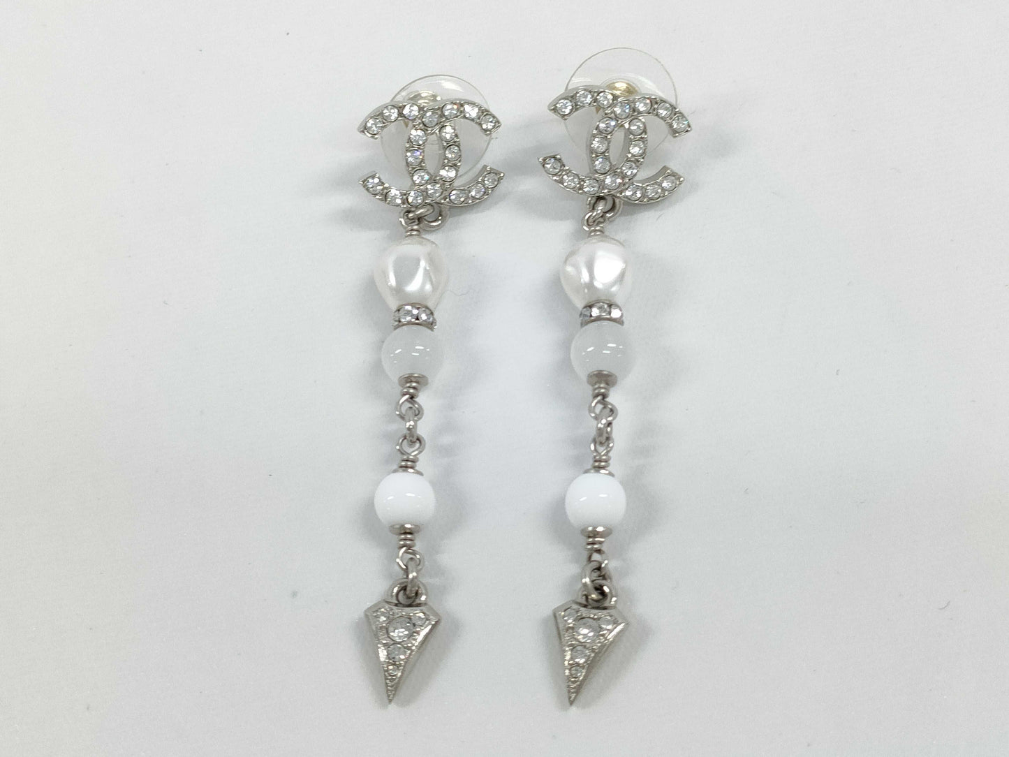 CHANEL F25 C Coco Mark Stone Earrings