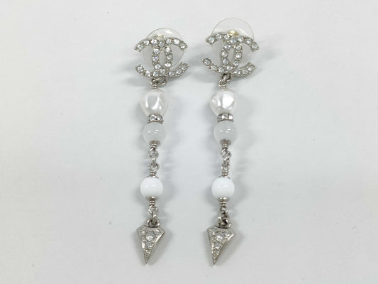 CHANEL F25 C Coco Mark Stone Earrings