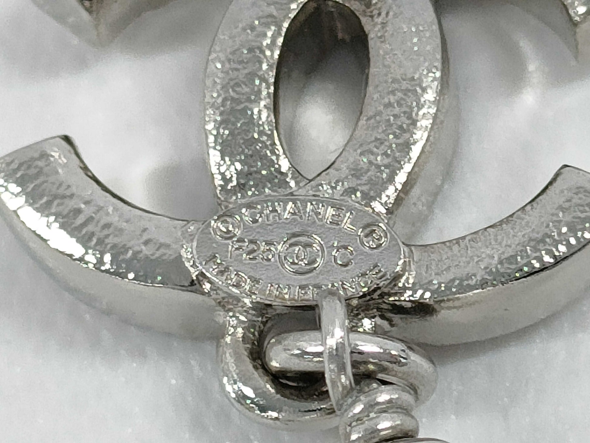 CHANEL F25 C Coco Mark Stone Earrings