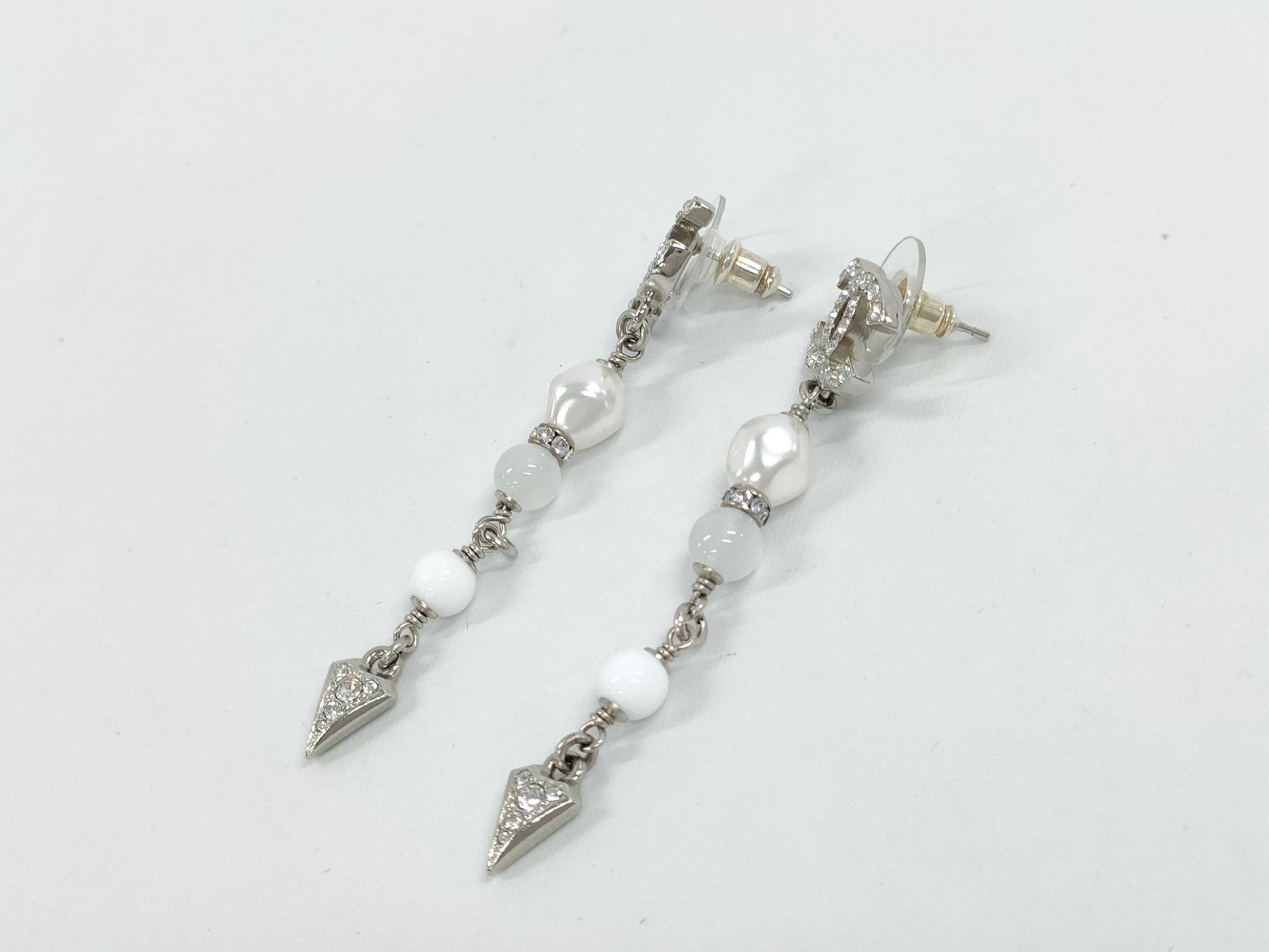 CHANEL F25 C Coco Mark Stone Earrings