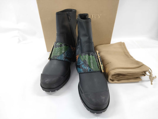 BURBERRY Python Embossed Short Boots Other Shoes