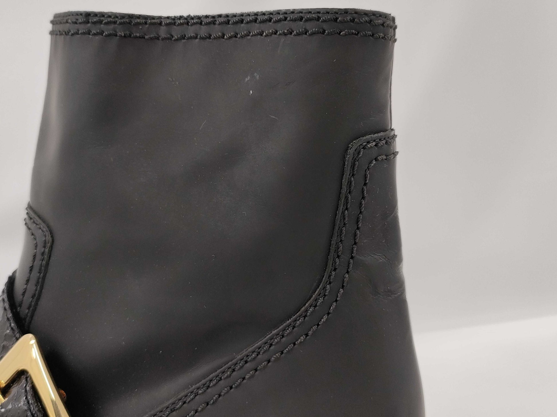 BURBERRY Python Embossed Short Boots Other Shoes