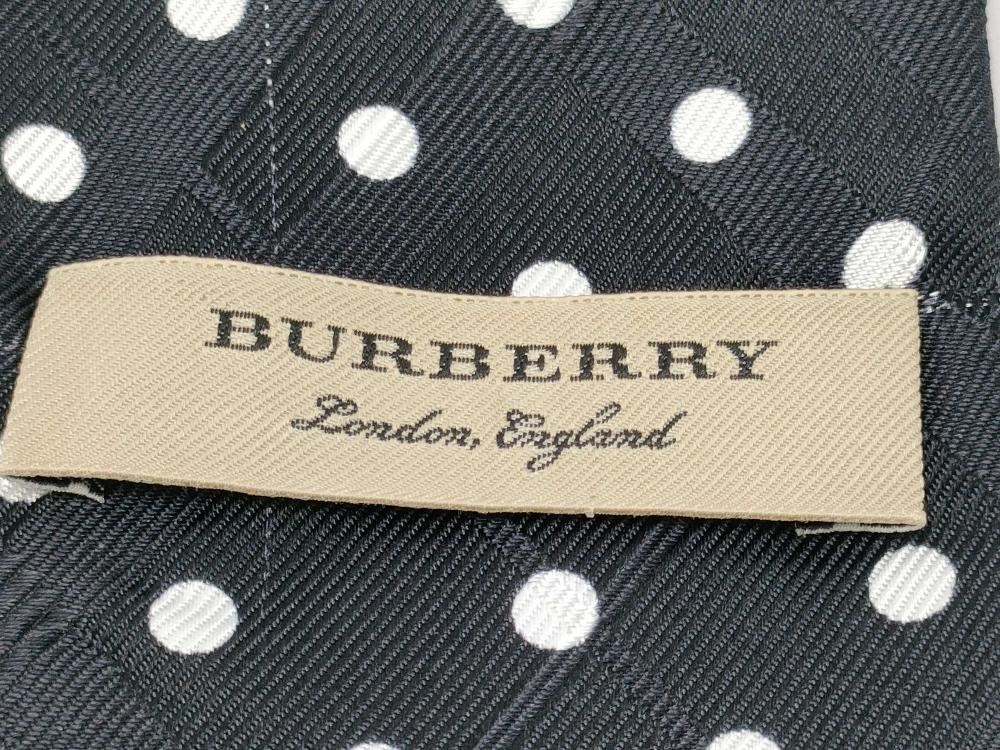 BURBERRY Silk Black Belt