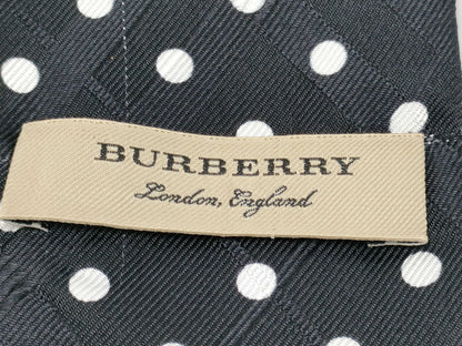 BURBERRY Silk Black Belt