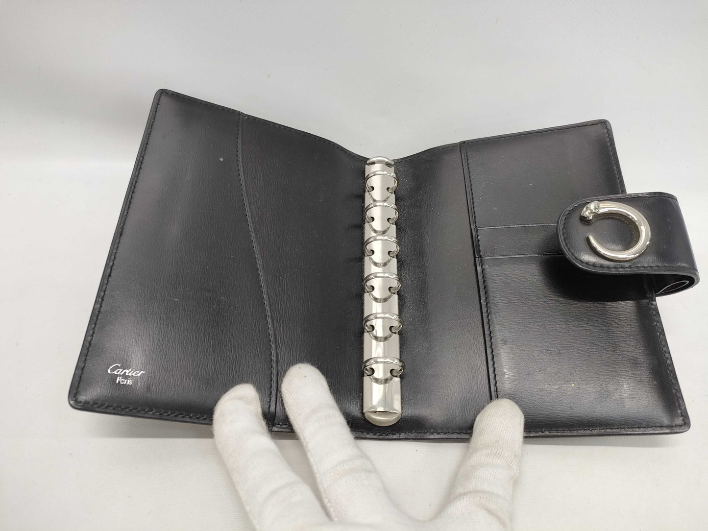 Cartier Panthère Notebook Leather Black Notebook Cover