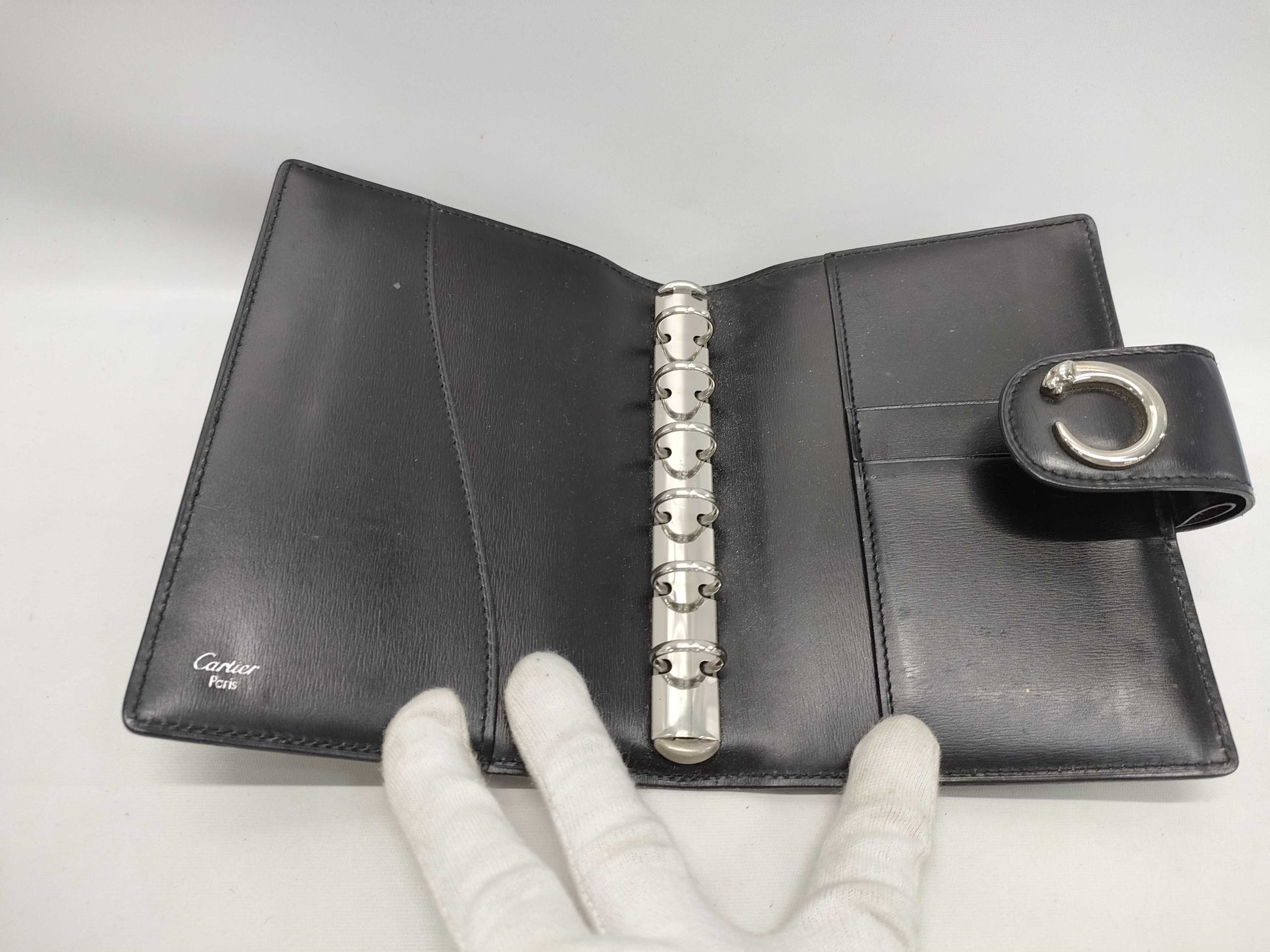 Cartier Panthère Notebook Leather Black Notebook Cover
