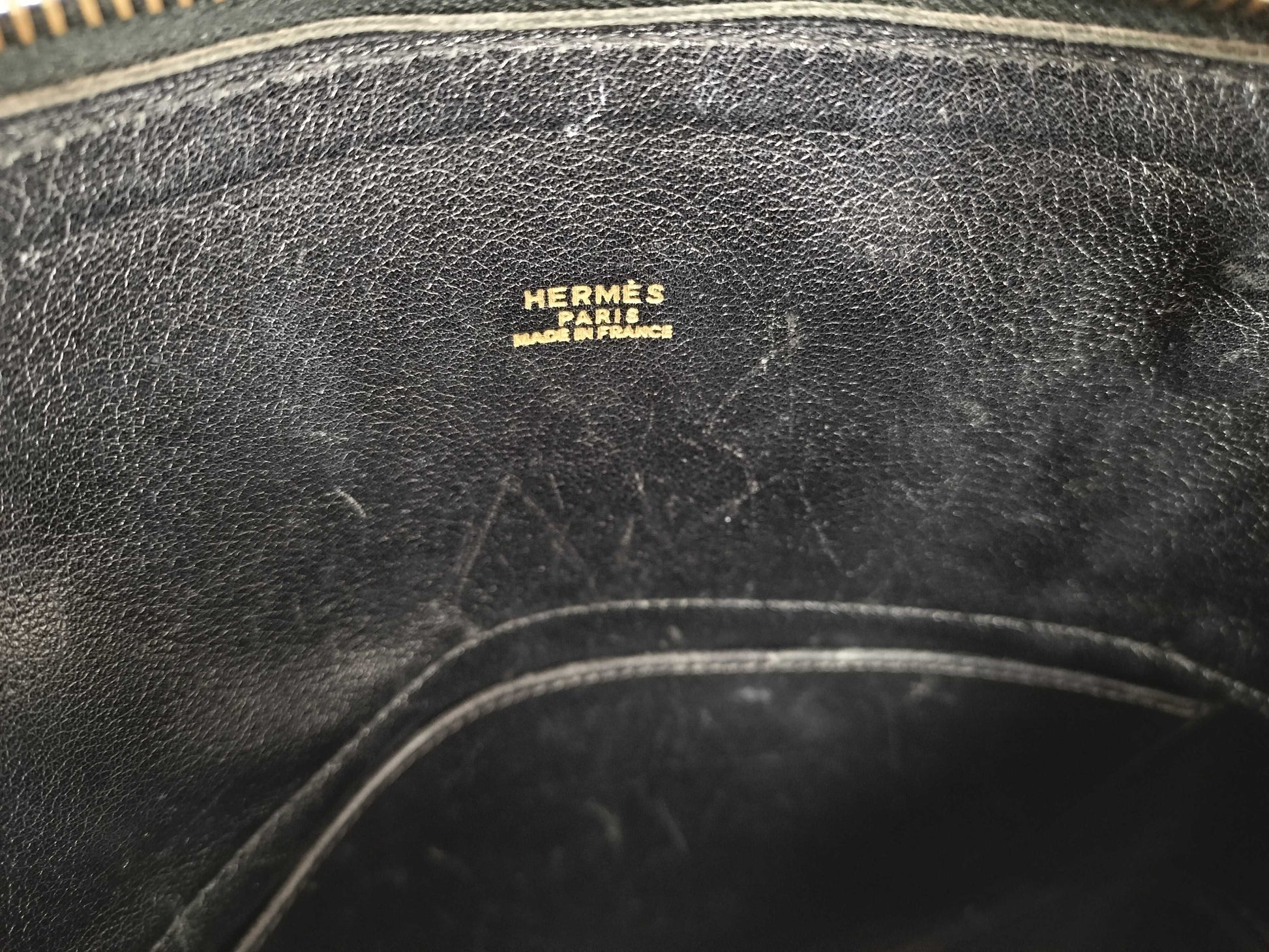 HERMES Bolide 31 Black Handbag