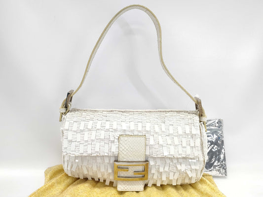 FENDI Mamma Python WH Handbag