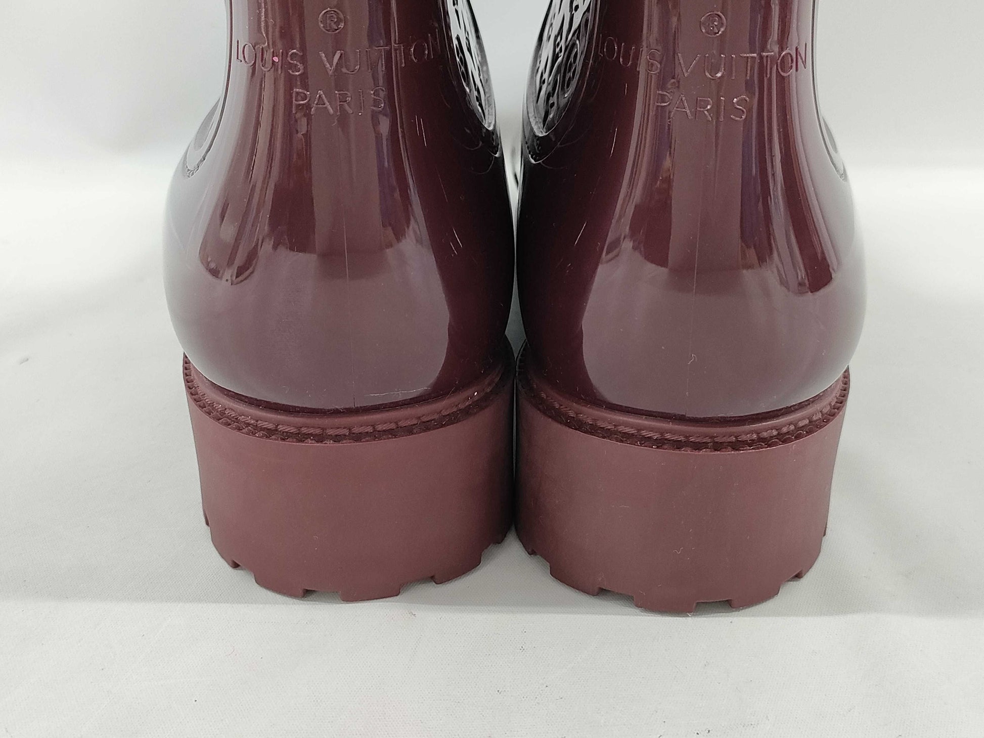 LOUIS VUITTON Splash Line Long Boots with Accessories Rain Boots