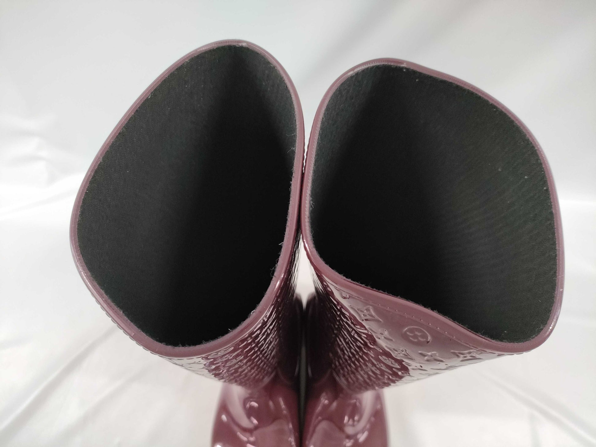 LOUIS VUITTON Splash Line Long Boots with Accessories Rain Boots