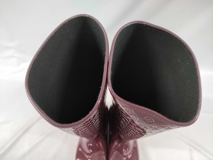 LOUIS VUITTON Splash Line Long Boots with Accessories Rain Boots