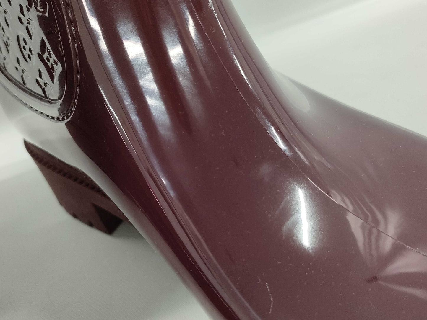 LOUIS VUITTON Splash Line Long Boots with Accessories Rain Boots