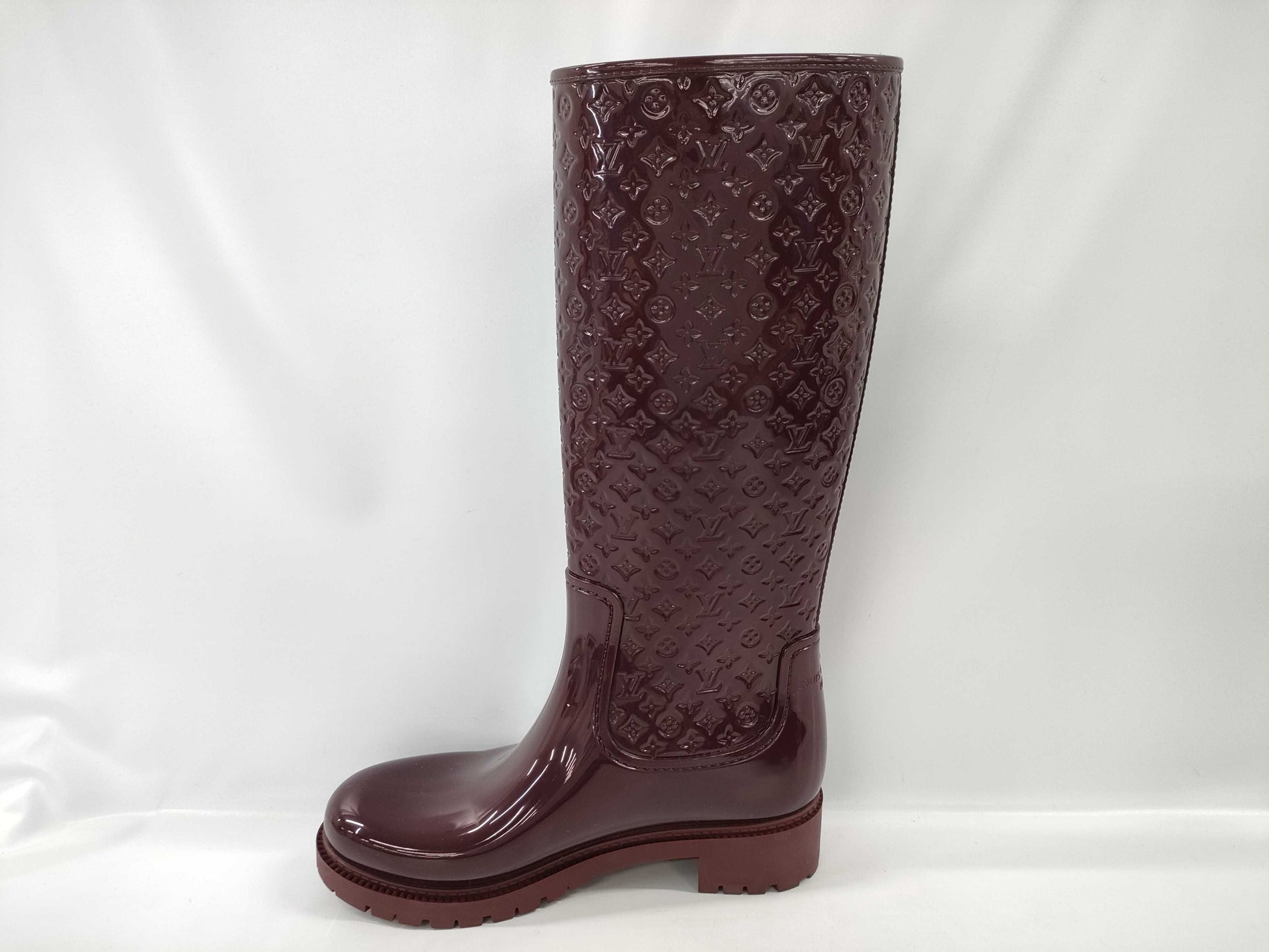 LOUIS VUITTON Splash Line Long Boots with Accessories Rain Boots