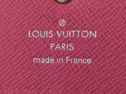 LOUIS VUITTON Epi Portefeuille Sarah Long Wallet in Noir and Hot Pink, M64322