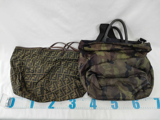 FENDI Zucca pattern Prada camouflage tote/shoulder bag 