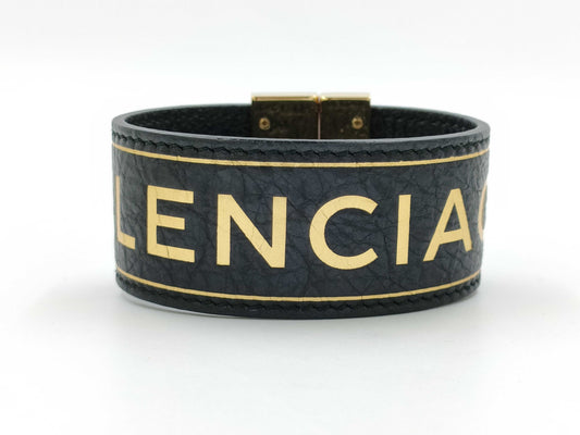BALENCIAGA Bangle/Bracelet Logo Leather Bracelet/Bangle