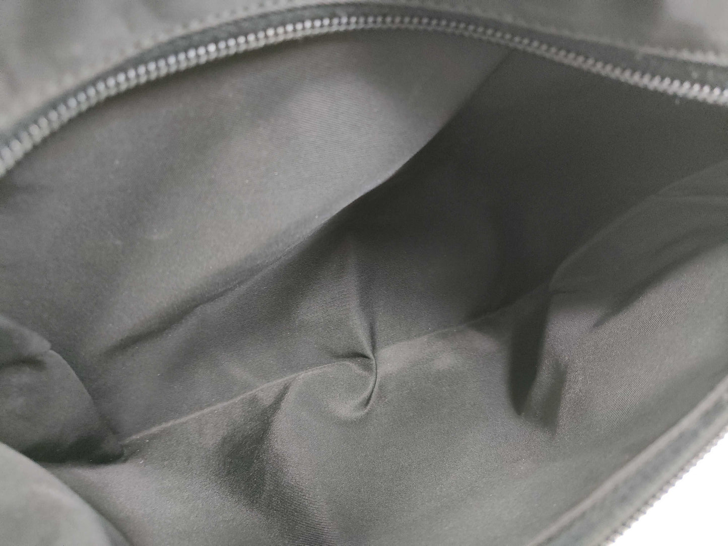 PRADA Nylon Triangle Logo Plate Tessie Handbag