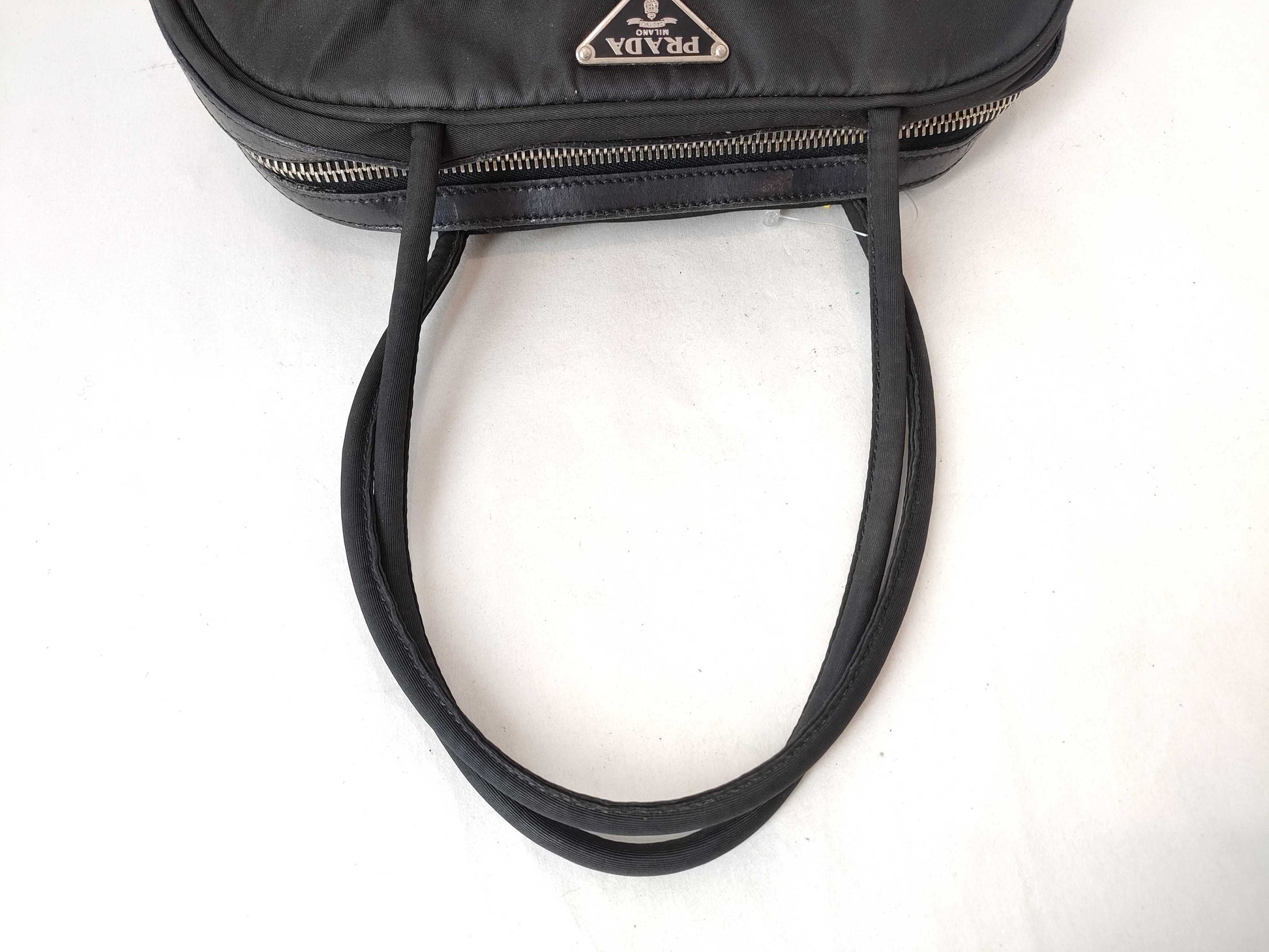 PRADA Nylon Handbag Triangle Plate Handbag