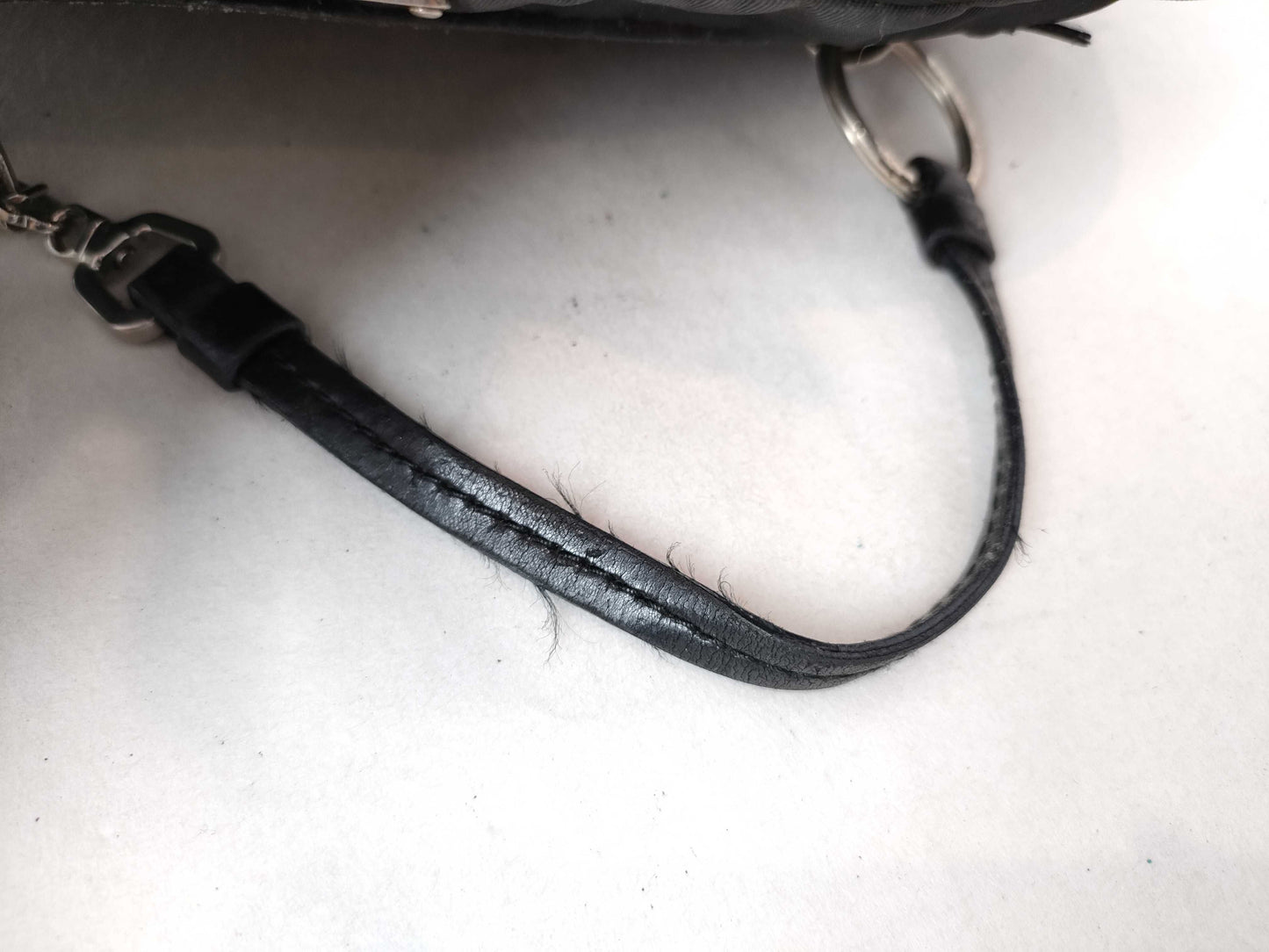 PRADA Nylon Handbag Triangle Plate Handbag