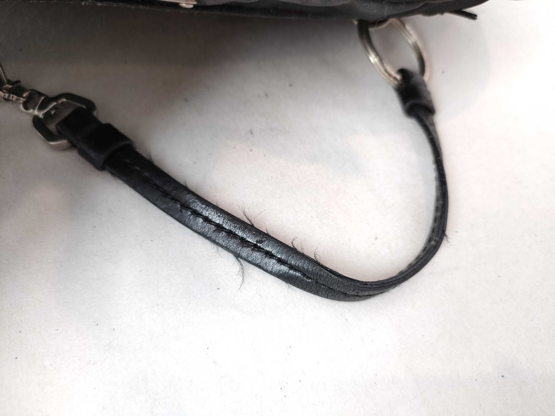 PRADA Nylon Handbag Triangle Plate Handbag
