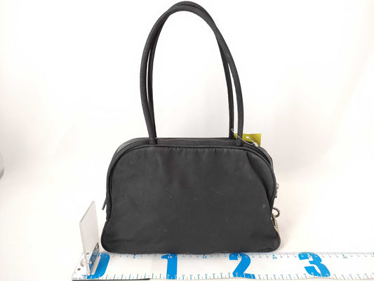 PRADA Nylon Handbag Triangle Plate Handbag