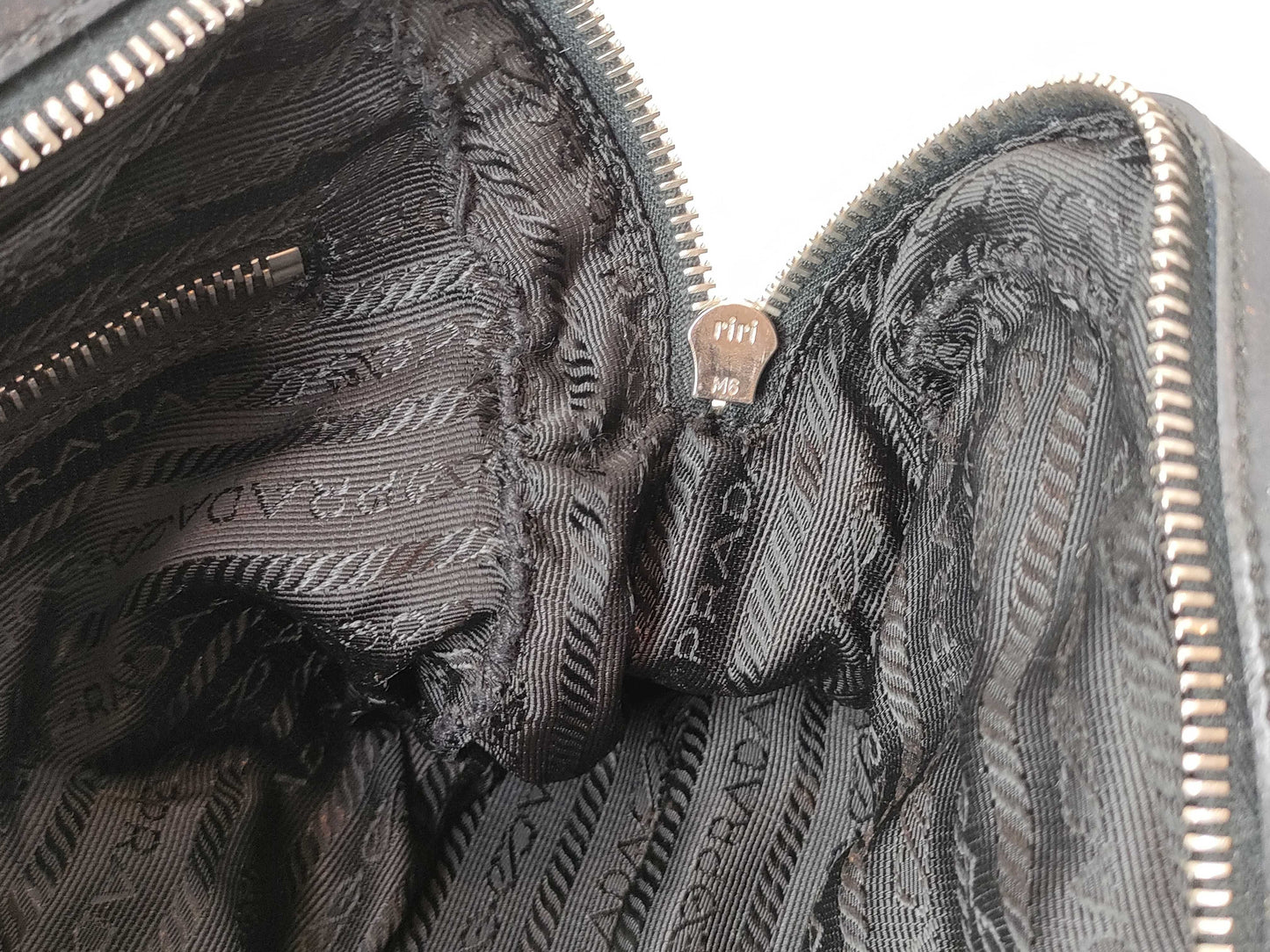 PRADA Nylon Handbag Triangle Plate Handbag