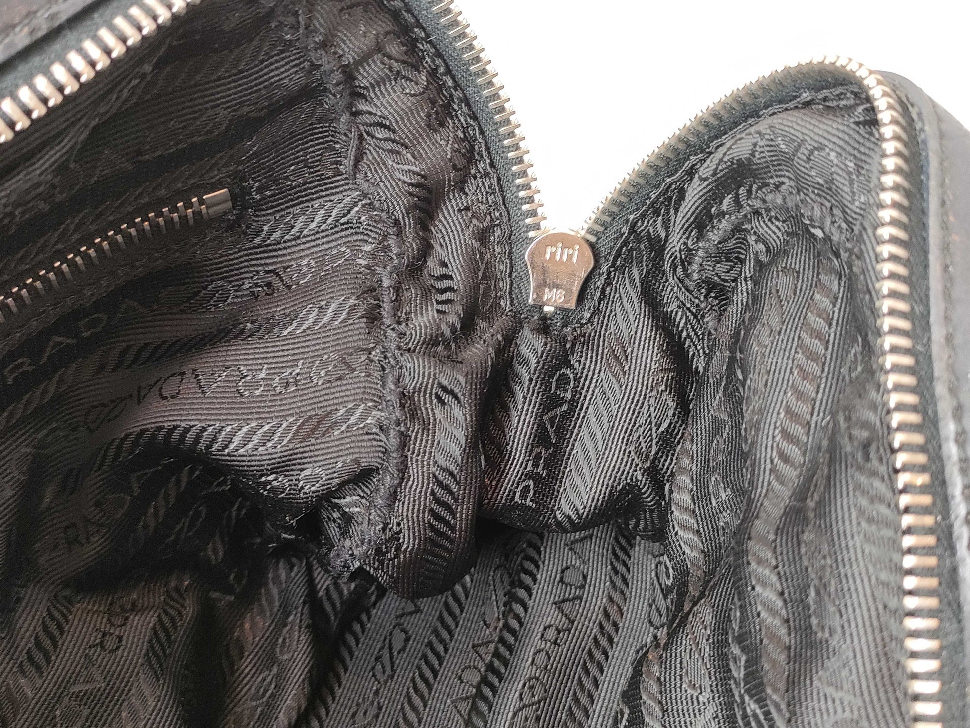 PRADA Nylon Handbag Triangle Plate Handbag