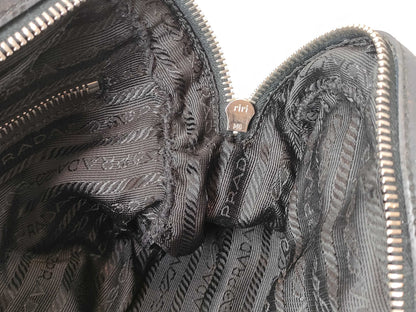 PRADA Nylon Handbag Triangle Plate Handbag