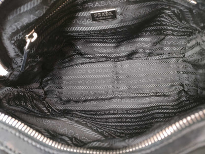 PRADA Nylon Handbag Triangle Plate Handbag