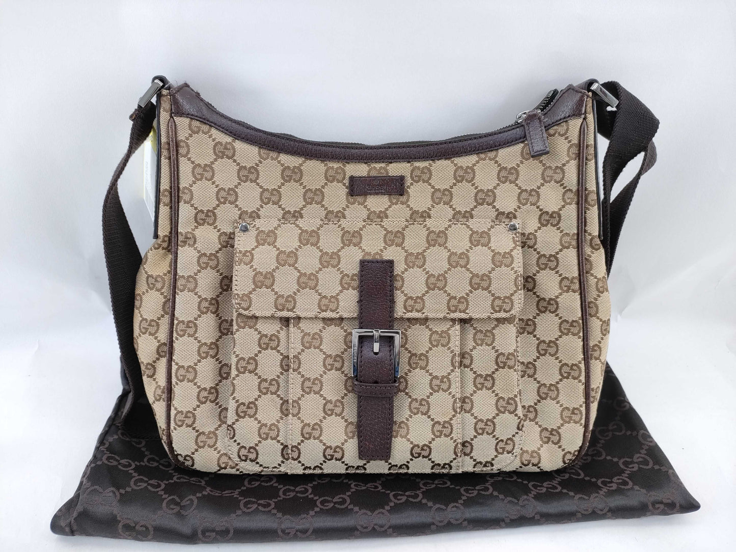 GUCCI GG Canvas 114272 214397 Shoulder Bag