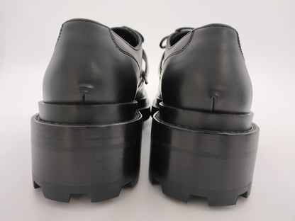 HERMES Kelly Short Boots Derby First Black Loafers