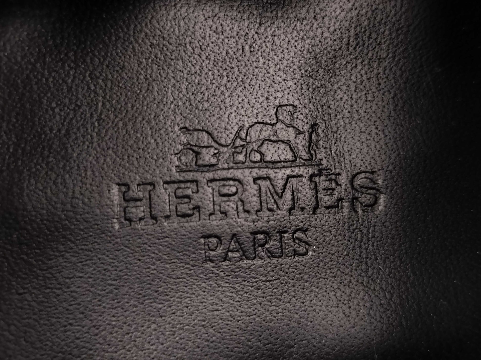 HERMES Kelly Short Boots Derby First Black Loafers