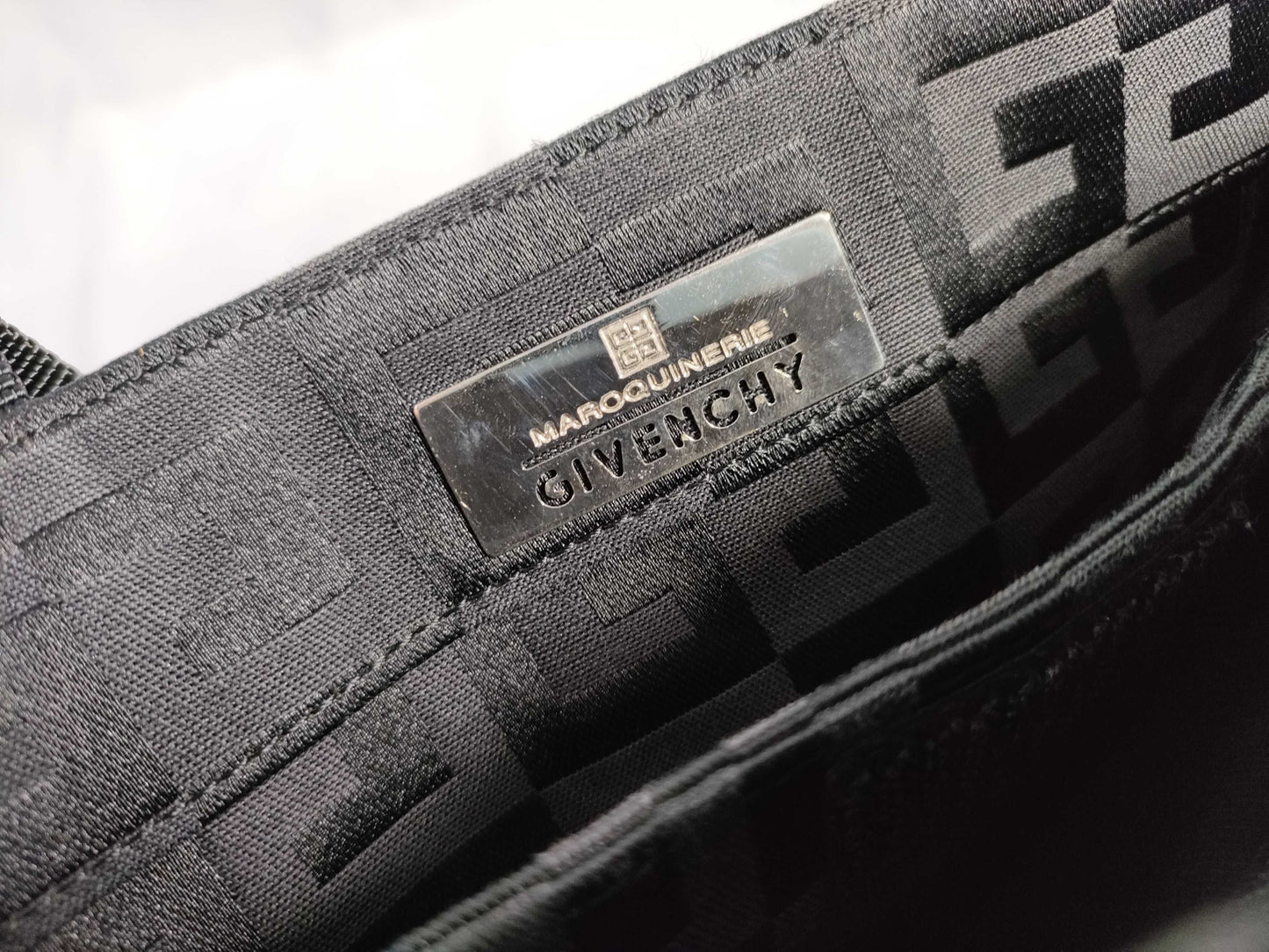 GIVENCHY handbag nylon all-over pattern handbag