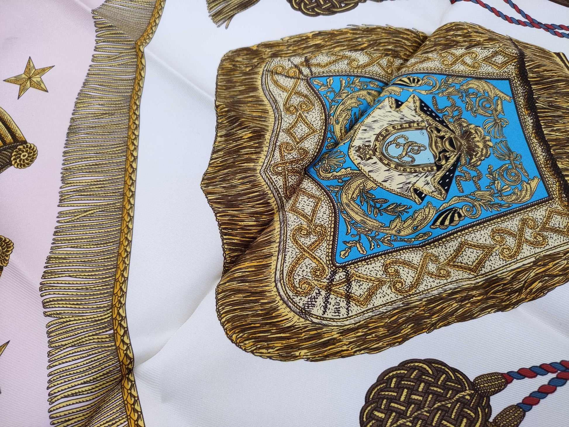HERMES Carre Pink Scarf
