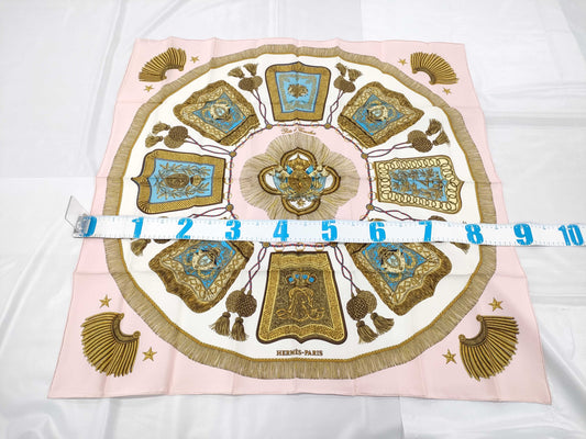 HERMES Carre Pink Scarf