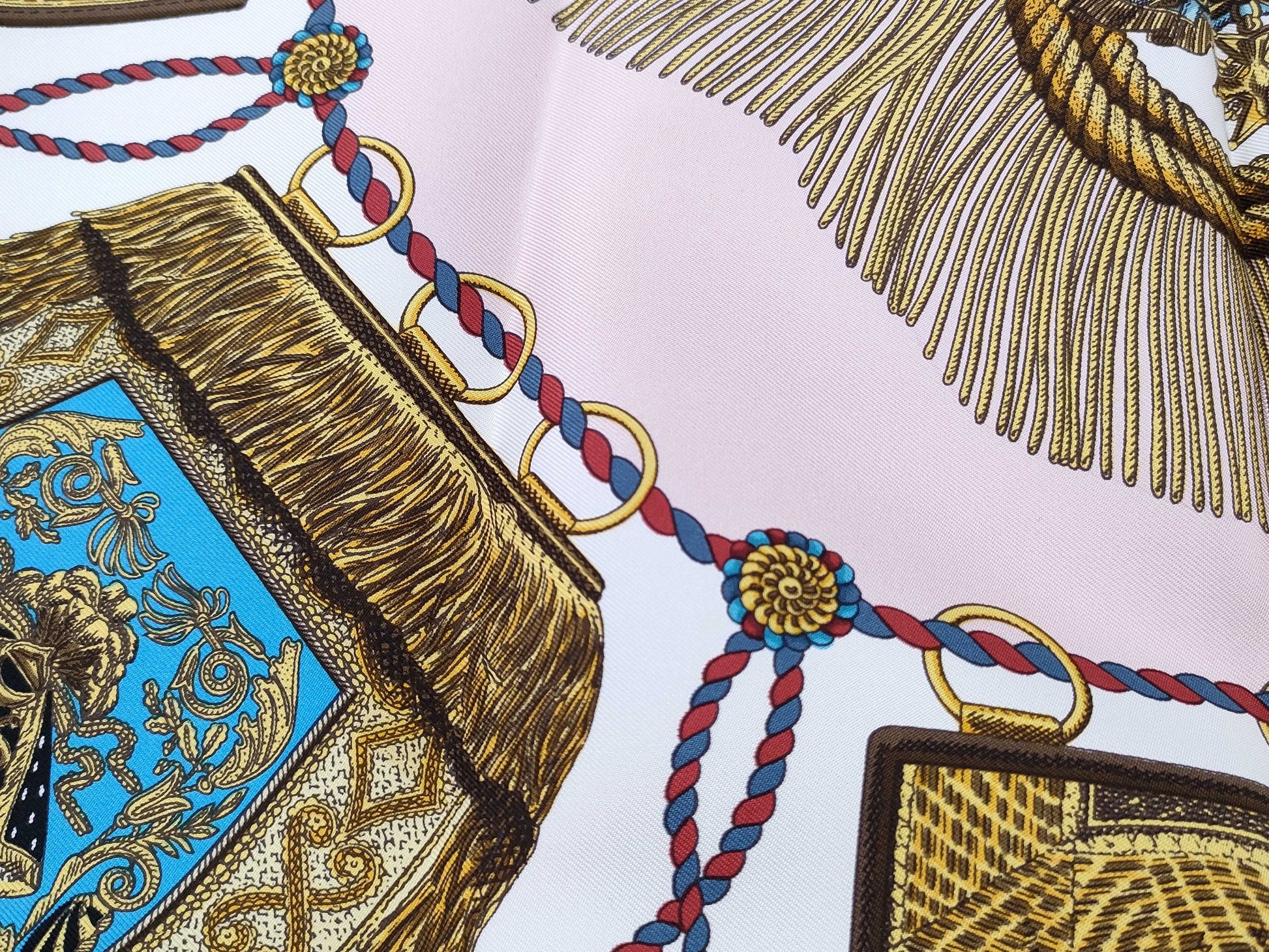 HERMES Carre Pink Scarf